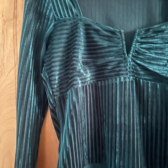 Mi Ami Deep Green velvet bodysuit - Picture 5 of 10